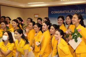 Nok Air flight attendants graduation