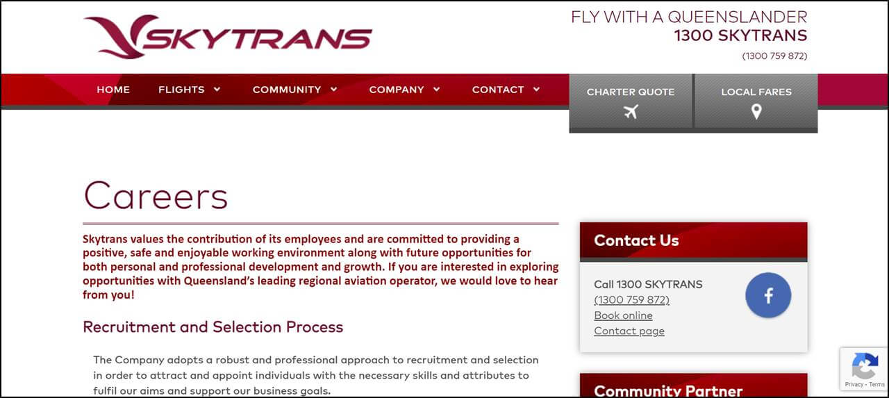 Skytrans Careers Page