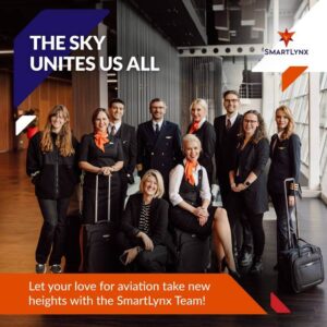 SmartLynx flight attendants airport