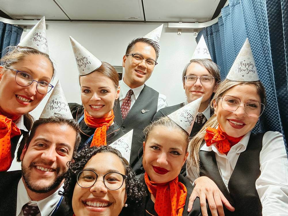 SmartLynx flight attendants new year
