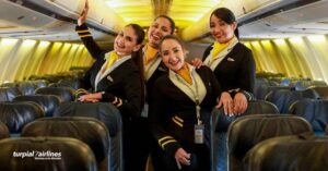 Turpial Airlines flight attendants boarding