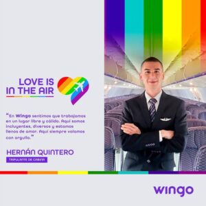 Wingo male flight attendant poster