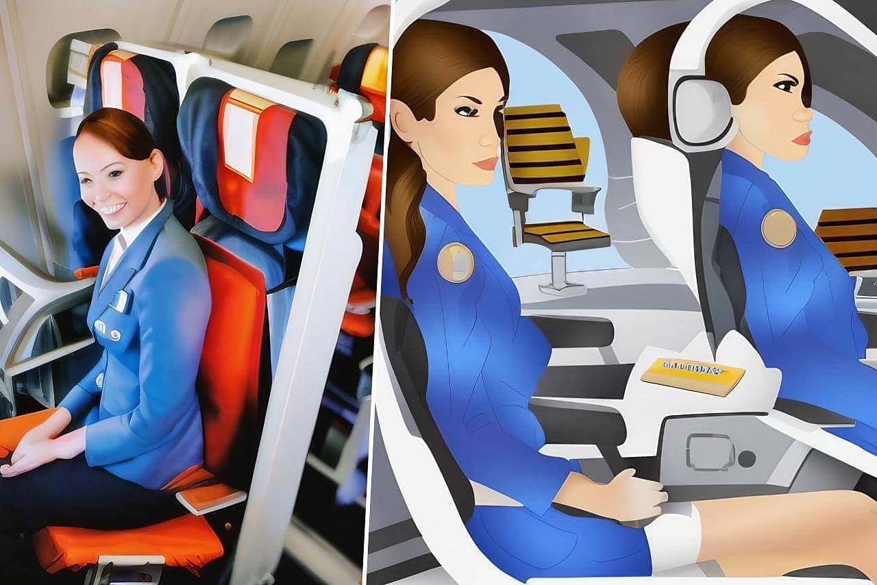 flight attendant jump seat and jumpseating flights