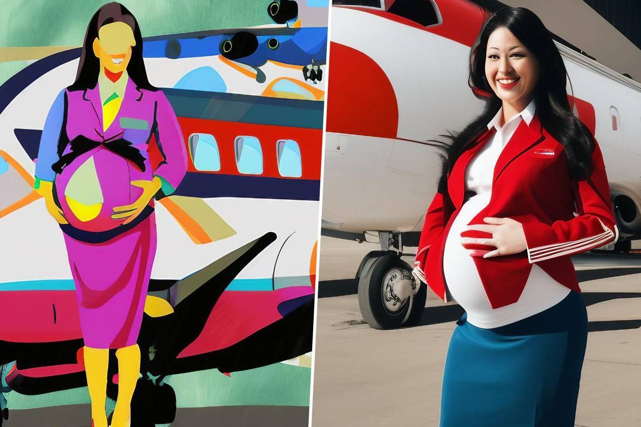 working as a flight attendant while pregnant