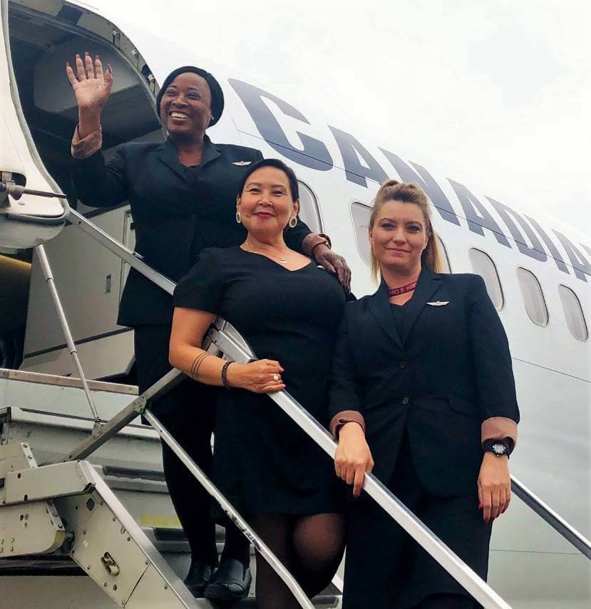 Canadian North flight attendants steps