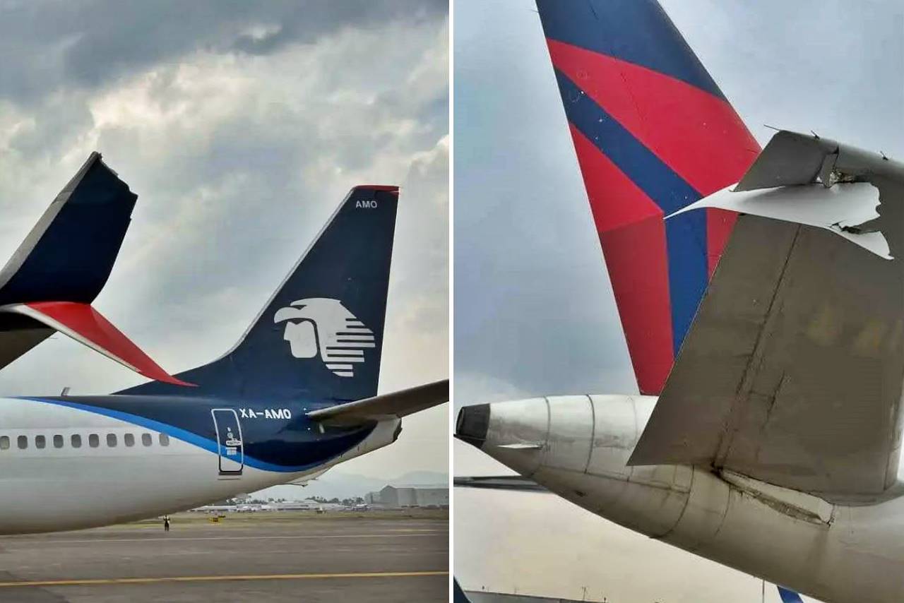 aeromexico and delta collission at mexico international airport mex