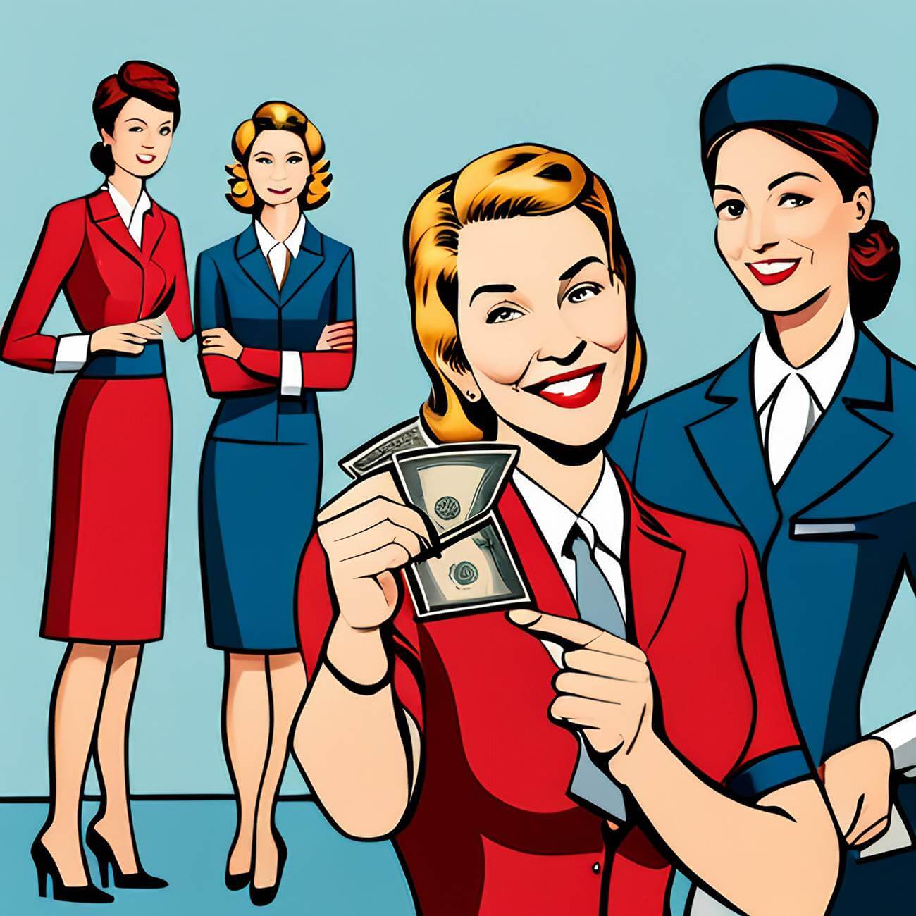 how much do flight attendants in usa make