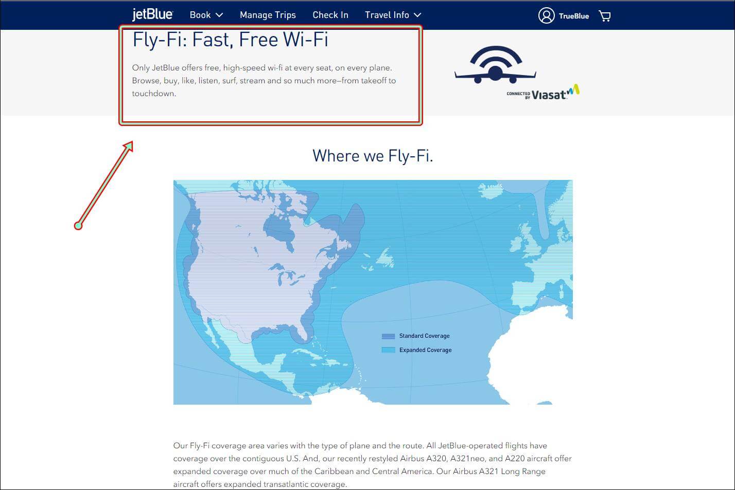 jetblue fly-fi fast free wifi internet onboard
