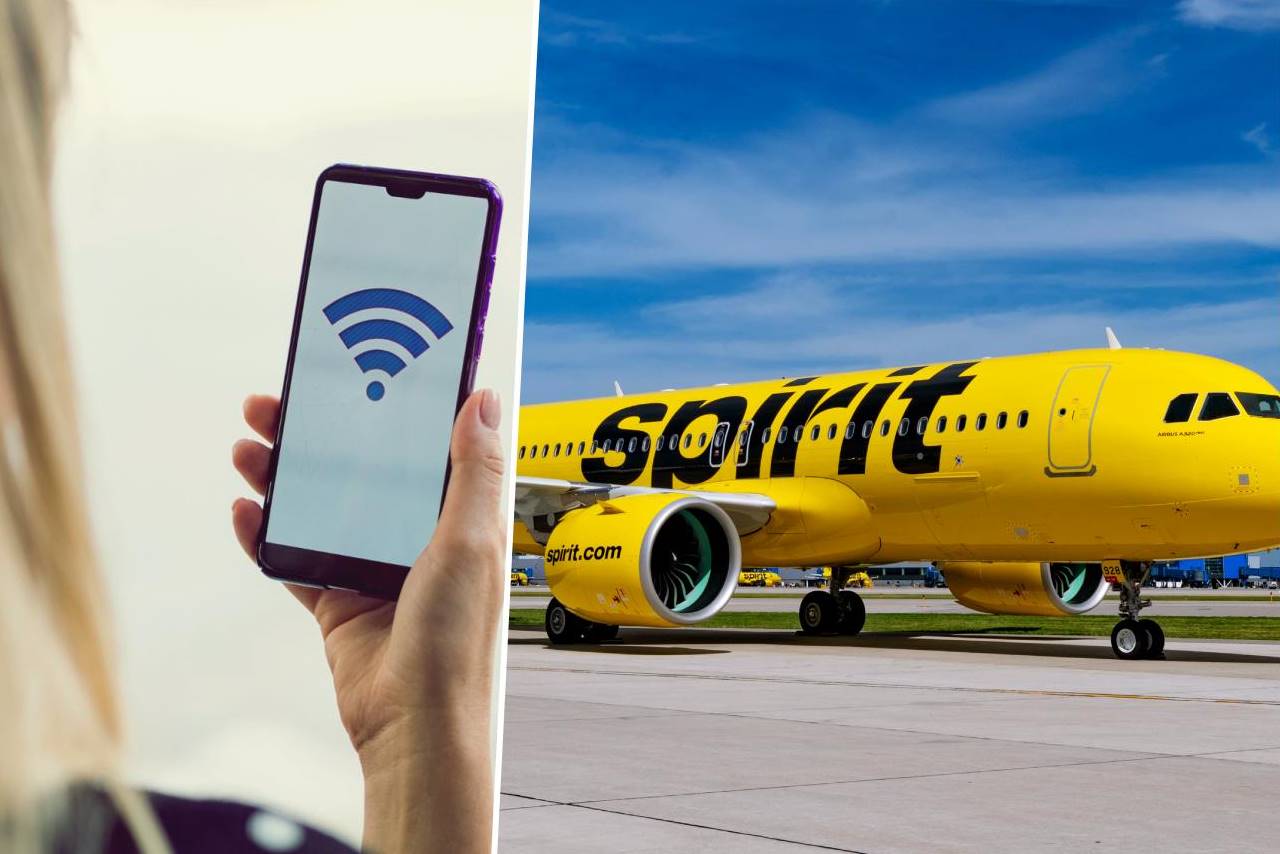 spiritwifi spirit airlines inflight wifi internet
