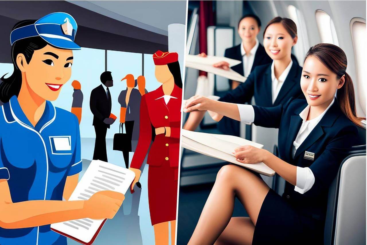  As the airline industry continues to grow and evolve, the demand for qualified flight attendants is at an all-time high. Flight attendant school provides individuals with the necessary training and education needed to begin a successful career as a flight attendant. In this guide, we’ll explore everything you need to know about attending flight attendant school, including the curriculum, requirements, and job placement assistance. At its core, the role of a flight attendant is to ensure the safety and comfort of passengers aboard commercial flights. It’s a critical and rewarding job that requires a unique set of skills and knowledge. Flight attendant schools are designed to provide individuals with the training and education needed to excel in this role. We’ll explore the various aspects of flight attendant school, including what it is, how it works, and what you can expect to learn. We’ll also cover the different types of flight attendant training programs available, what certification and licensing requirements you’ll need to fulfill, and what kind of job placement assistance is available. <!--TOC--> What is a flight attendant school? Flight attendant schools are designed to provide students with the skills and knowledge needed to become successful flight attendants. These programs typically combine classroom instruction with hands-on training to prepare students for the real-world challenges of the job. Students can expect to learn about a variety of topics, including safety procedures, customer service, and emergency protocol. Most flight attendant schools are designed to be completed in a relatively short period of time, typically ranging from several weeks to several months, depending on the program. Some programs may even offer accelerated training options that can be completed in just a few weeks. 8 Benefits of a Flight Attendant School Attending a flight attendant school is a great way to gain the knowledge and skills needed to pursue a successful career as a flight attendant. From classroom instruction to hands-on training, these programs provide students with an invaluable resource for launching their careers. Here are some of the benefits one can get: Comprehensive Curriculum: Flight attendant schools offer a comprehensive curriculum that covers safety procedures, customer service, in-flight food and beverage service, aircraft familiarization and navigation, cultural sensitivity and diversity training, and first aid and CPR training. The course content is designed to prepare students for all aspects of their job as a flight attendant. Hands-on Training: Flight attendant schools combine classroom instruction with hands-on training. This provides students with an opportunity to practice their skills before they start working in the aviation industry. They learn how to work in an aircraft, handle emergency situations, and provide excellent customer service to passengers. Professional Development: Flight attendant schools provide students with professional development opportunities. They learn communication skills, leadership, and teamwork that are valuable not only for their career as a flight attendant but also for their personal and professional development. Job Placement Assistance: The majority of flight attendant schools offer job placement assistance. This is a great benefit for students who want to start their career as soon as possible after completing their training. Flight attendant schools usually have partnerships with airlines and other aviation companies, which makes it easier for graduates to find employment. Industry Connections: Flight attendant schools have strong connections within the aviation industry. These connections often lead to guest speakers from the industry who give lectures and share their experiences with students. This gives students a better understanding of the industry and what is required to succeed. Increased Earning Potential: Flight attendant schools provide students with the necessary training and certification needed to work in the aviation industry. This leads to increased earning potential and career growth. As graduates gain experience, they can progress to higher positions with better pay and benefits. Travel Opportunities: Flight attendants get to travel to different parts of the world as part of their job. Flight attendant schools prepare students for this aspect of the job by teaching them about different cultures and customs. They also learn how to interact with passengers from different backgrounds and provide excellent service. Fulfilling Career: Flight attendant schools provide students with the necessary training to have a fulfilling career that is both challenging and rewarding. Graduates get to work in a dynamic environment, meet new people, and travel the world while doing what they love. Requirements for Enrollment Each flight attendant school may have different requirements for admission, but most will require that students meet certain criteria. Common requirements for enrollment in flight attendant school include: High school diploma or equivalent Minimum age of 18 years Good physical health and ability to pass a medical exam Ability to pass a criminal background check Proficiency in English language Apart from the requirements mentioned above, flight attendant schools may also have additional requirements for admission. For example, some programs may require that students have prior customer service experience, while others may require that students are able to swim for safety reasons. Curriculum and Courses Flight attendant school curriculum can vary depending on the school and program. However, most programs will cover a variety of topics related to the job of a flight attendant. Here are some common topics covered in flight attendant courses: Safety procedures and emergency protocol: Flight attendants are responsible for ensuring the safety of passengers in the event of an emergency. Flight attendant courses will cover topics such as emergency exits, first aid, and evacuation procedures. Customer service and communication skills: Flight attendants are often the face of the airline, and they are responsible for providing exceptional customer service to passengers. Flight attendant courses will cover topics such as effective communication, conflict resolution, and cultural sensitivity. In-flight food and beverage service: Flight attendants are responsible for serving food and beverages to passengers during flights. Flight attendant courses will cover topics such as food handling, meal service, and bar service. Aircraft familiarization and navigation: Flight attendants must be familiar with the aircraft they are working on and able to navigate through it efficiently. Flight attendant courses will cover topics such as aircraft systems, cabin layout, and door operation. Cultural sensitivity and diversity training: Flight attendants work with passengers from all over the world, and it’s critical that they are able to provide excellent service to everyone, regardless of their background. Flight attendant courses will cover topics such as cultural awareness, diversity training, and language skills. First aid and CPR training: Flight attendants must be prepared to respond to medical emergencies that may arise during a flight. Flight attendant courses will cover topics such as basic first aid, CPR, and AED training. Flight Attendant Training Programs There are various types of training programs available for aspiring flight attendants. Some programs are offered by airlines, while others are provided by independent schools. Some common types of flight attendant training programs include: Airline-sponsored training programs: Airlines will often provide their own training programs for new hires. These programs can vary in length and intensity depending on the airline, but they provide a direct path to employment. Independent training schools: These schools provide comprehensive training programs that cover all aspects of flight attendant training. Graduates of these programs are not guaranteed employment with any particular airline, but they will have the necessary skills and knowledge to begin their career. Online training programs: Online training programs are becoming more popular, offering flexibility and convenience for those who cannot attend traditional classes in person. Certification and Licensing In addition to completing flight attendant school, aspiring flight attendants will need to obtain certification and licensing before they can work for an airline. The Federal Aviation Administration (FAA) requires that all flight attendants be certified and licensed before they can work on commercial flights. To obtain certification, flight attendants must pass an FAA-approved training program and demonstrate proficiency in all required areas. The FAA requires that all flight attendants complete a minimum of 21 hours of training, which includes both classroom instruction and hands-on training. Flight attendants must also complete ongoing training to maintain their certification and stay current with any changes in regulations or procedures. Job Placement Assistance Many flight attendant schools offer job placement assistance to graduates. This may take the form of career counseling, resume-building workshops, and networking opportunities. Some schools may also have partnerships with airlines, providing students with a direct path to employment upon graduation. It’s important to note that while flight attendant school can provide an excellent foundation for a career in the airline industry, it does not guarantee employment. Competition for flight attendant positions can be fierce, and many airlines receive hundreds or even thousands of applications for each open position. Financial Aid and Scholarships Flight attendant school can be expensive, but there are options available for financial aid and scholarships. Some flight attendant schools offer their own scholarships or financial aid programs, while others may assist students in finding outside funding sources. It’s important to research the different financial aid options available when researching flight attendant schools. Some schools may offer payment plans or other financing options to help make tuition more manageable. Video: Trying a Flight Attendant Training Academy Check out this video from Michelle Khare on YouTube as she shares her experience trying out flight attendant training in an academy school for cabin crew. Watch as she learns the basics of safety and service, role-plays with her classmates, practices emergency scenarios in a simulator, and more! Frequently Asked Questions 1. How long does flight attendant school take? The length of flight attendant school can vary depending on the program, but most programs can be completed in several weeks to several months. 2. Does a flight attendant school guarantee employment? No, flight attendant school does not guarantee employment. Most schools offer job placement assistance and career counseling, but ultimately it is up to the individual to find a position with an airline or other employer. 3. What are the requirements for becoming a flight attendant? The requirements for becoming a flight attendant vary by airline, but generally include completing an FAA-approved training program, obtaining certification and licensing from the FAA, and meeting any age or physical fitness requirements set forth by the airline. Additionally, many airlines require their cabin crew members to be proficient in one or more languages. 4. How much does flight attendant school cost? The cost of flight attendant school can vary depending on the program and location. Some programs may cost several thousand dollars, while others may be less expensive. 5. What kind of job prospects are available after completing flight attendant school? While completion of flight attendant school is an excellent foundation for a career in the airline industry, it does not guarantee employment. Competition for flight attendant positions can be fierce, and many airlines receive hundreds or even thousands of applications for each open position. 6. What kind of certification and licensing is required to become a flight attendant? The FAA requires that all flight attendants be certified and licensed before they can work on commercial flights. To obtain certification, flight attendants must pass an FAA-approved training program and demonstrate proficiency in all required areas. 7. Are there any financial aid or scholarships available for flight attendant school? Yes, some flight attendant schools offer their own scholarships or financial aid programs, while others may assist students in finding outside funding sources. It’s important to research the different financial aid options available when researching flight attendant schools. Some schools may offer payment plans or other financing options to help make tuition more manageable. 8. What is the job outlook for flight attendants? The job outlook for flight attendants is projected to remain positive in the coming years. The Bureau of Labor Statistics predicts that the employment of flight attendants will increase by 7% from 2019-2029, faster than the average for all occupations. This growth may be attributed to an increased demand for air travel domestically and abroad. Additionally, as airlines continue to expand their global reach, there should be more opportunities for qualified flight attendants. 9 What type of qualifications do flight attendants need? To qualify for a flight attendant position, you must be at least 18 years old and possess a high school diploma or equivalent. In some cases, airlines may also require additional certifications such as a first aid certification or basic knowledge of CPR and AEDs. Excellent customer service skills are also necessary for success in this field. Additionally, many airlines prefer applicants who have experience working in the hospitality industry or other customer-facing roles. Additionally, most employers will conduct background checks before hiring new employees which could include criminal record checks and drug screenings. Candidates should be prepared to submit to these processes if required by an employer. 10. What safety measures do flight attendants need to follow? Flight attendants are responsible for ensuring the safety and security of passengers throughout every flight. They must closely follow all safety procedures and protocols, as outlined by their airline or employer. They may be required to regularly attend safety training sessions in order to stay up to date on any new procedures or regulations. Conclusion Attending flight attendant school is an excellent way to begin a career in the airline industry. With comprehensive training programs and job placement assistance, students can gain the skills and knowledge needed to become successful flight attendants. While it’s important to be aware of the competitive nature of the industry, completing flight attendant school can provide an excellent foundation for a rewarding career. training in flight attendant school 