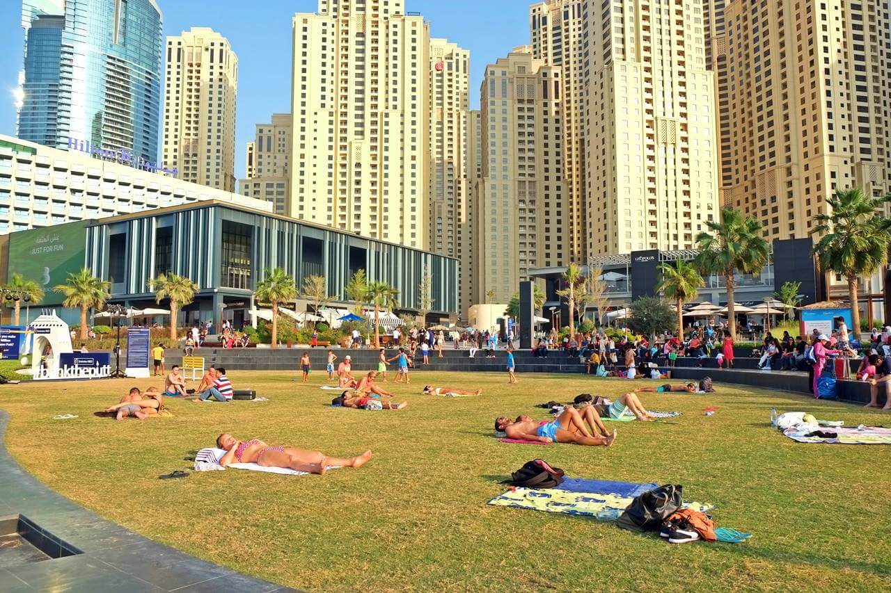 jbr open beach in dubai