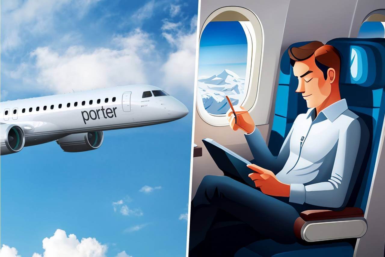 porter airlines internet wifi onboard
