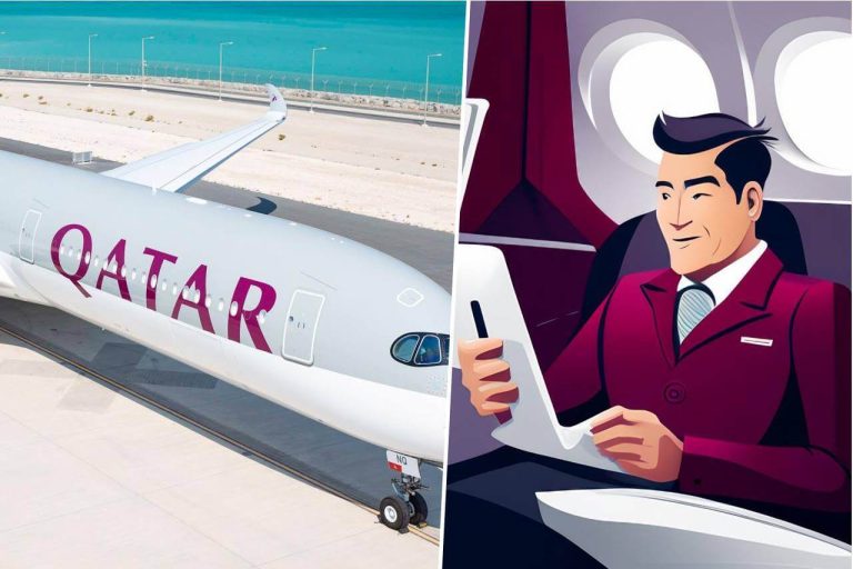 Qatar Airways Inflight WiFi Onboard and Entertainment System Cabin