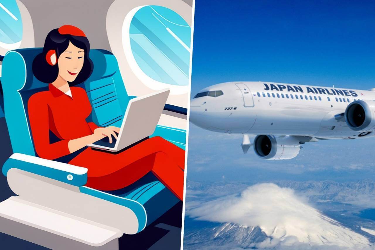 how to connect japan airlines wifi
