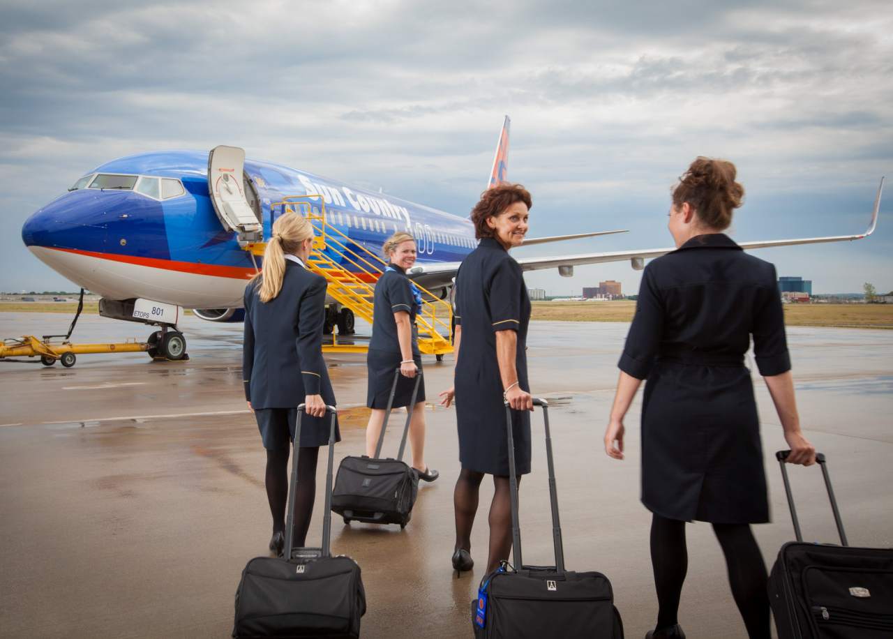 Sun Country Airlinesf or pilots and Sun Country Airlines Hub Locations for flight attendants